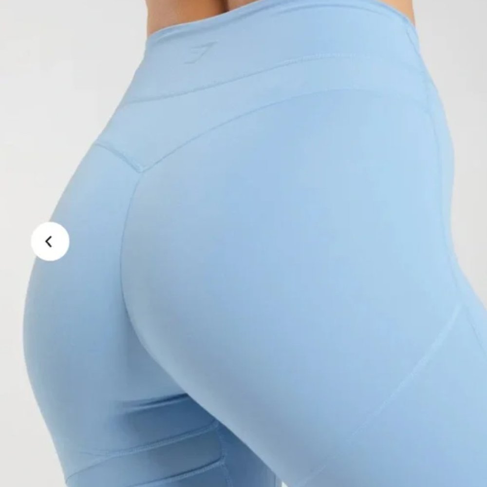 Whitney Simmons X Gymshark V3 Goal Blue Mesh Panel Le… Gem